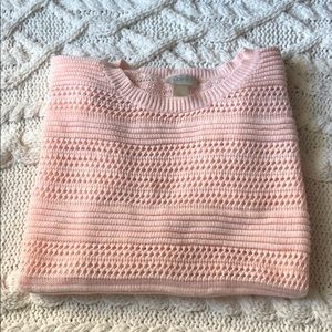 Loft light pink lightweight sweater
